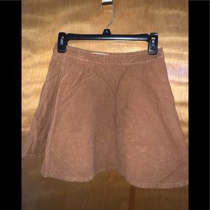 American Apparel - Caramel Corduroy Skirt - Size M